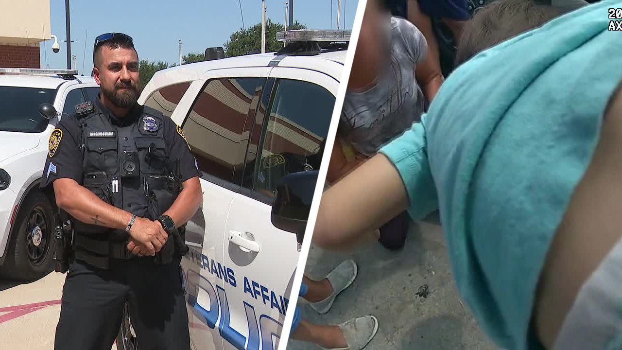 Right place at the right time: Dallas VA officer saves choking toddler's life