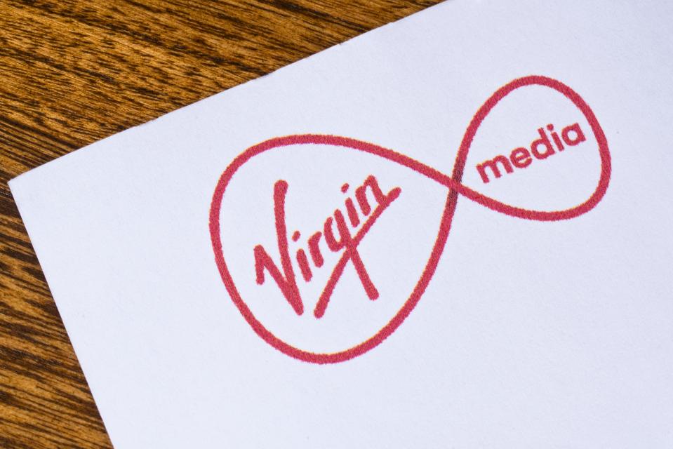 Virgin Media logo on letterhead.