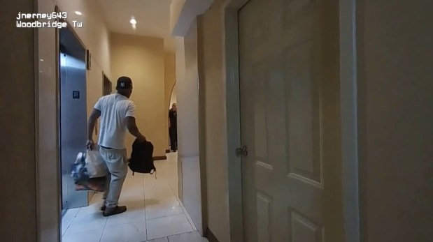 The New Jersey Attorney general released a series of bodycam clips showing a shootout between New Jersey police officers and a wanted New York City man, Karl Gregory, inside the lobby of the Royal Albert's Palace hotel in the Fords section of Woodbridge Township on June 13, 2024. (Woodbridge Police Department)