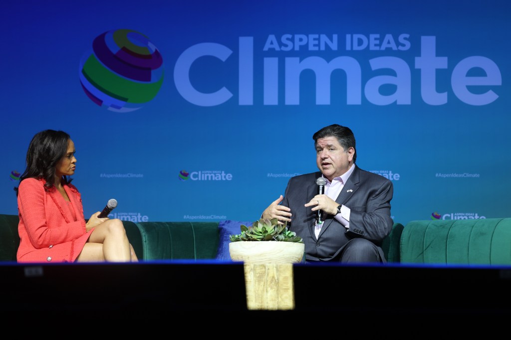 Economic opportunities tied to climate goals, Pritzker says