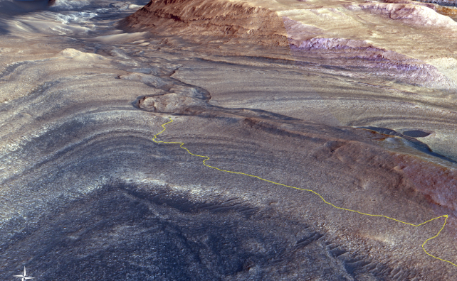Curiosity path to Gediz vallis