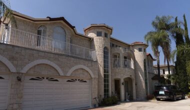 The home of Silvia Zhang and Guojun Xuan is seen on Wednesday, July 16, 2025, in Arcadia, Calif., where a number of children were removed from the couple's home after a child abuse allegation in May, according to Arcadia police. (AP Photo/Jae C. Hong)