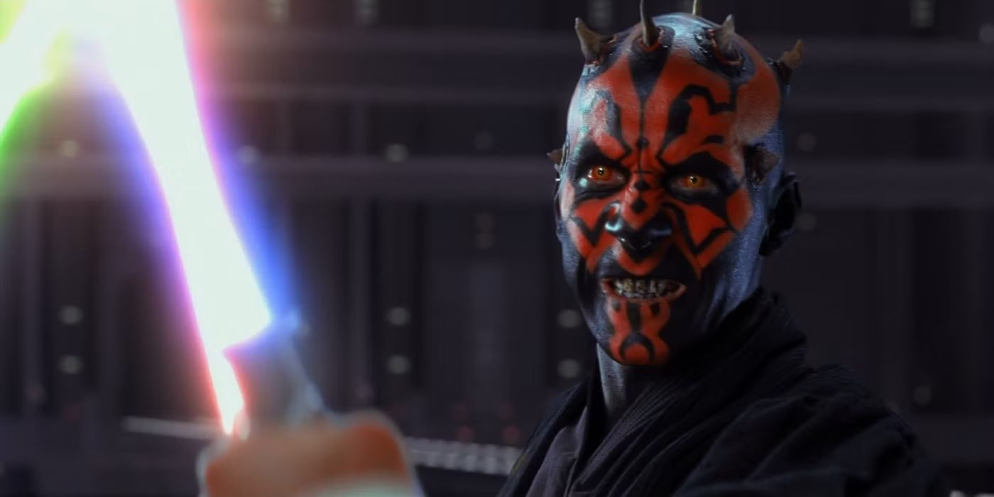 Darth Maul fighting Obi-Wan Kenobi