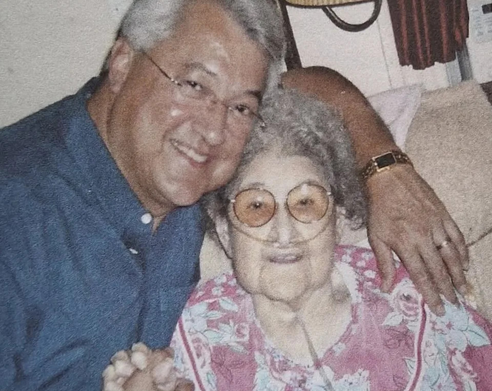 Jesse Martinez during a visit with his mother Margaret Martinez.