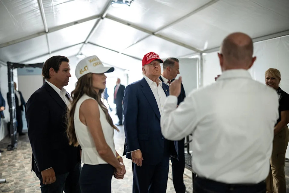 Trump Tours 'Alligator Alcatraz' Immigration Center