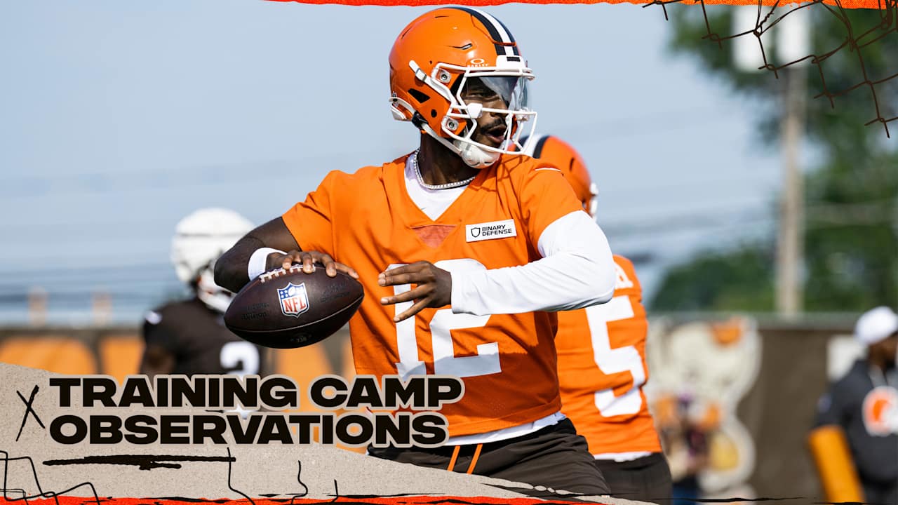 Sanders throws three touchdowns on Day 4 of 2025 Browns Training Camp