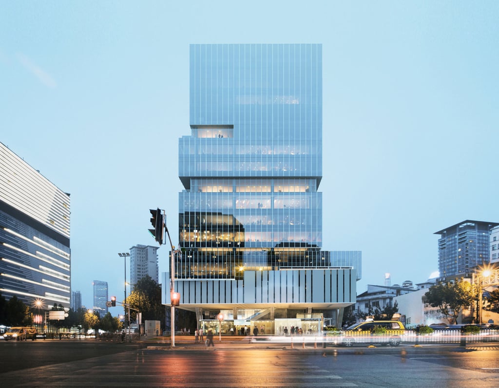 UCCA’s third museum, in Shanghai, opened in 2021 and occupies three floors of the Edge (pictured), a commercial building. Photo: UCCA