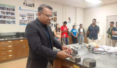 UT Arlington engineering team turns plastic bags into roads