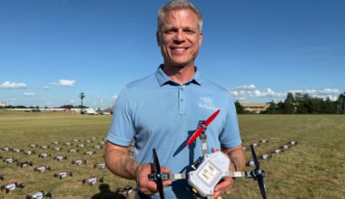 The City of Wilmer hired a North Texas drone show company to kick off their Fourth of July festivities for the first time. (Spectrum News 1/Blessing Iwuchukwu)