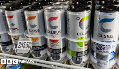 Celsius energy drink cans filled with vodka in production mishap