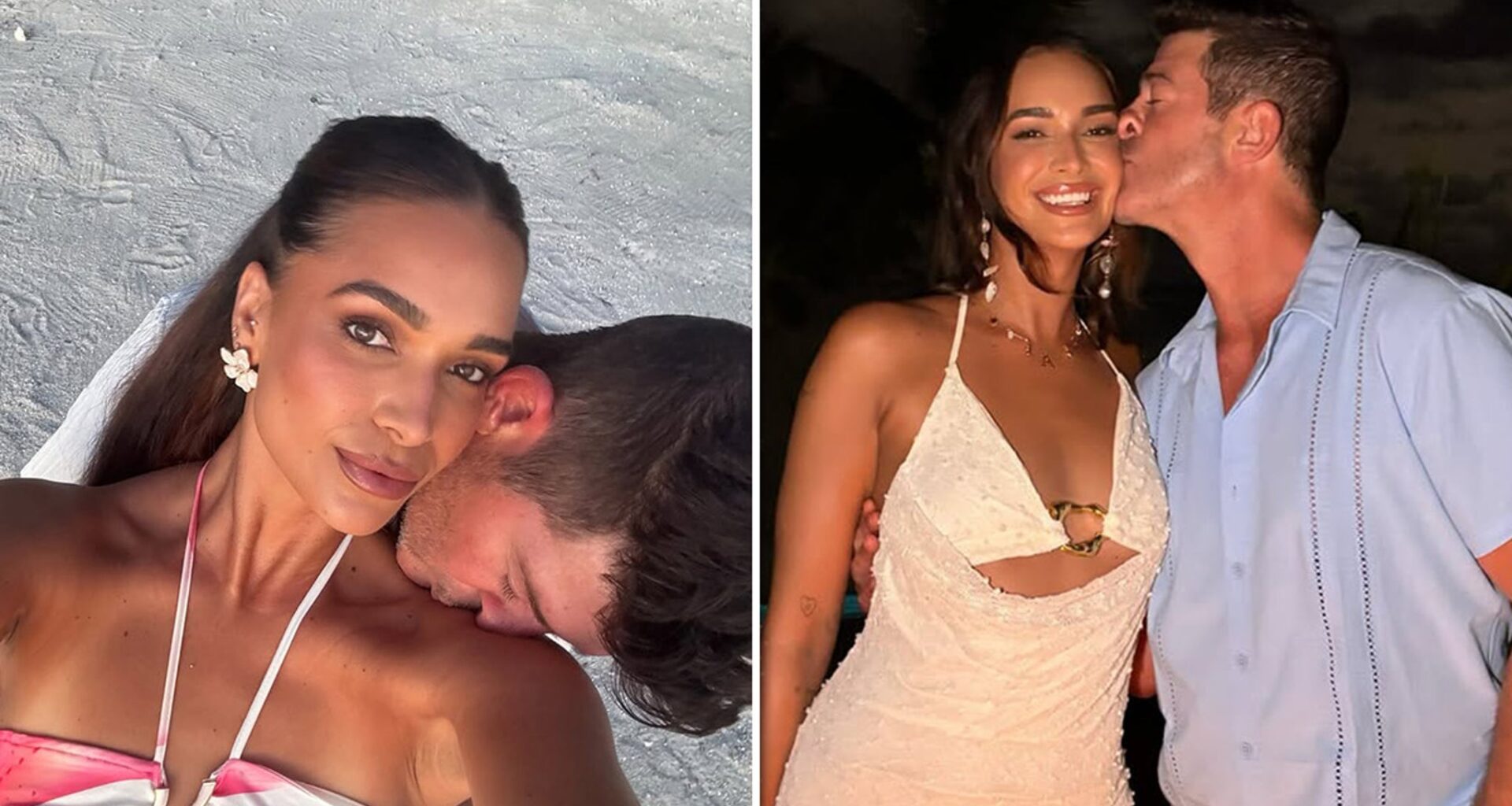 Robin Thicke and April Love Geary Pack on the Honeymoon PDA