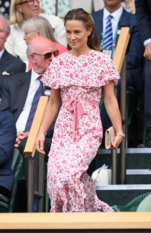 Getty Pippa Middleton at Wimbledon on July 14, 2024