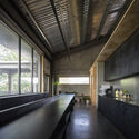 Earthen Architecture and Culture (Xi'an) Research Center / OnEarthStudio - Interior Photography, Kitchen, Glass, Beam