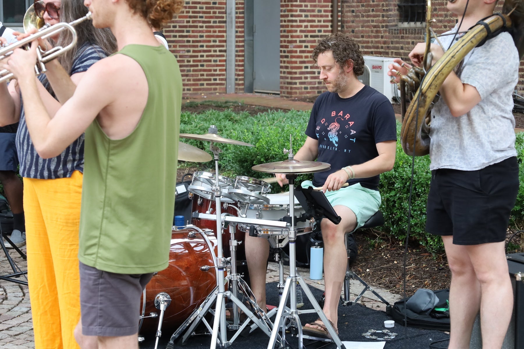 Elliot Beck, the drummer for West Philadelphia Orchestra