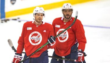 Alex Ovechkin on whether Evgeny Kuznetsov could return to the Capitals this summer: ‘He has his own head on his shoulders. I’m not a manager.’