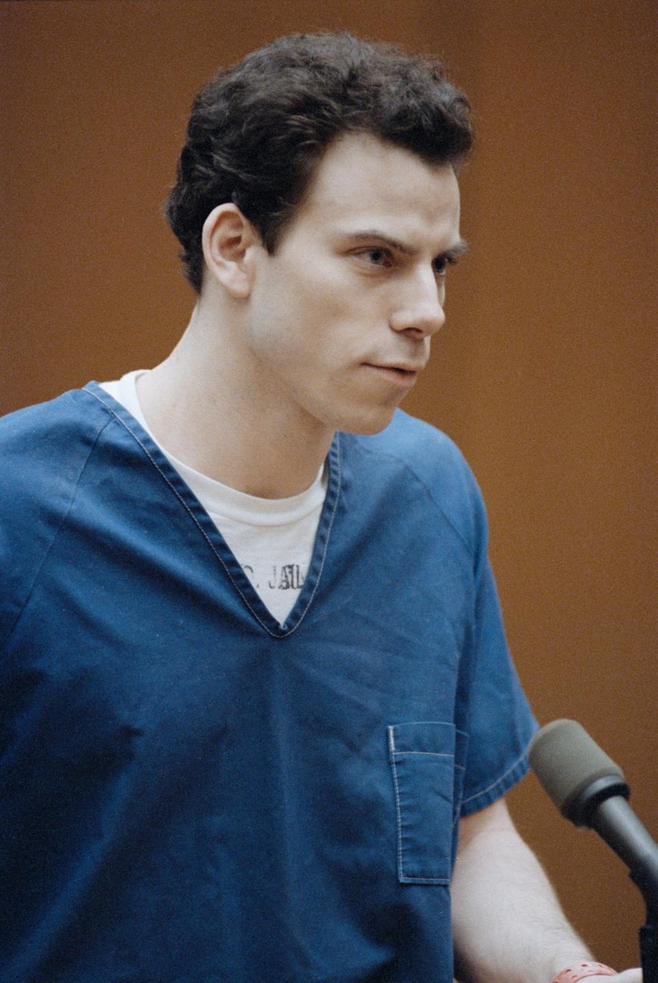 Ted Soqui/Getty Images - PHOTO: Erik Menendez at his trial in Los Angeles, March 9, 1994.