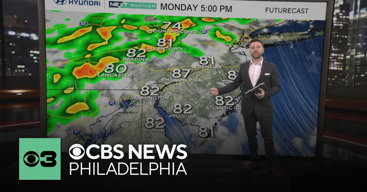 Heavy rain, flash flooding possible Monday in Philadelphia area