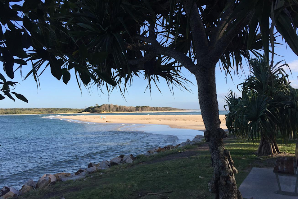 The Noosa Spit on the Sunshine Coast. 