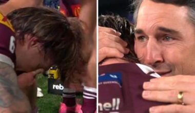Cameron Munster responds to father’s death, Billy Slater in tears at full time, Steven Munster, QLD Maroons vs NSW Blues, game three