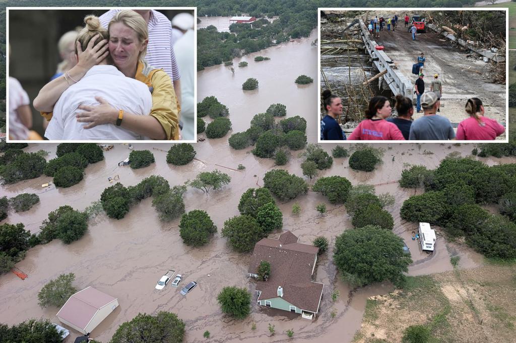 Texas flooding death toll rises to 43, including 15 kids, as two girls from Christian camp are ID'd
