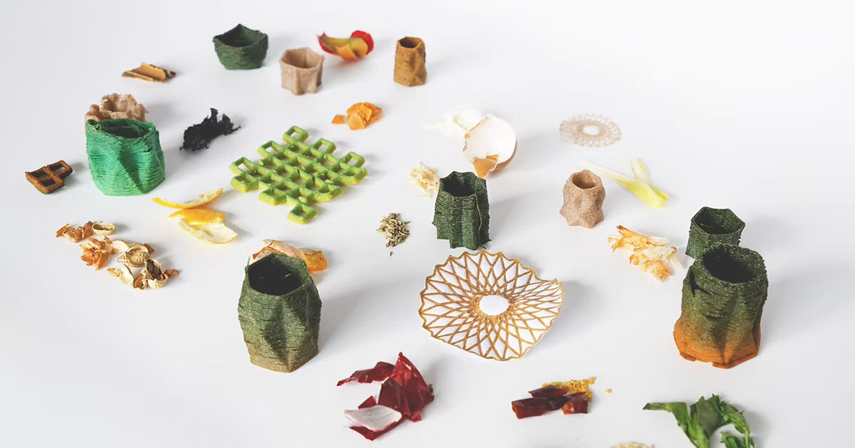 AI-powered 3D printer transforms food waste into functional objects