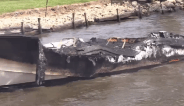 Fire destroys boat in Fox Lake in Northern Illinois