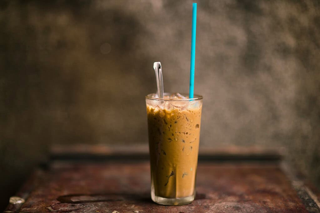 Cup of iced coffee photo