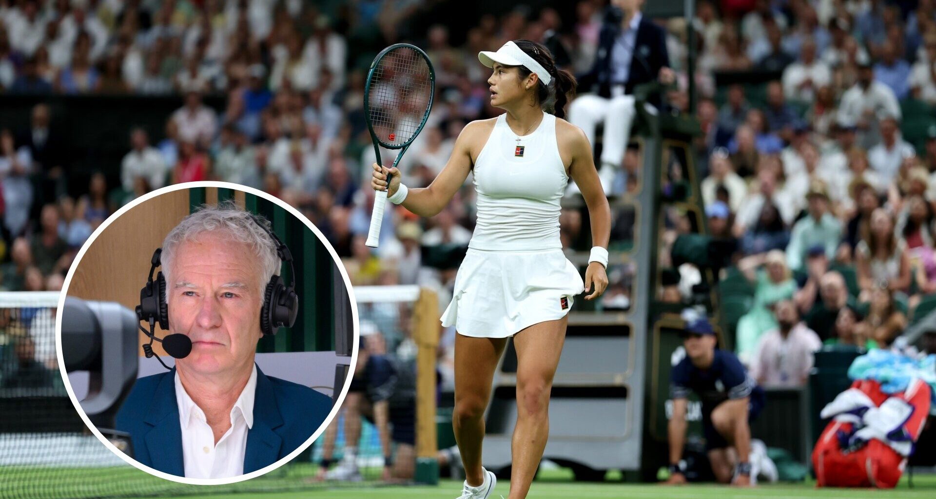 John McEnroe responds when asked if he'd like to become Emma Raducanu's next tennis coach