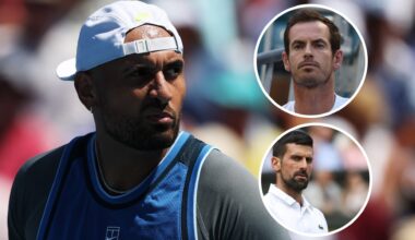 Nick Kyrgios says whether he would accept Novak Djokovic or Andy Murray as his coach for the final stages of his career