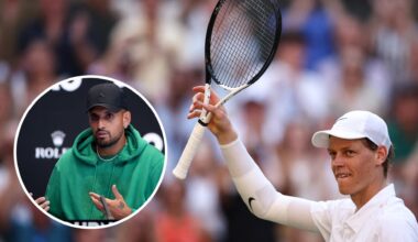 Nick Kyrgios says what he finds 'scary' about Jannik Sinner as he reaches the Wimbledon final for the first time