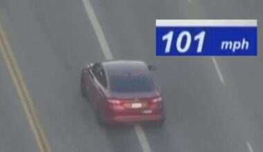 LA police chase suspect previously clocked at 100+ mph crashes into bushes and a parked Tesla in Sherman Oaks
