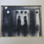 An image of the alleged fake Georges Seurat drawing submitted to the Pace Gallery.