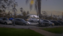 A photo released by CrimeStoppers shows a Honda CR-V wanted in a felony hit-and-run of a bicyclist, police say.