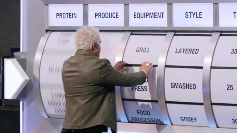 Host Guy Fieri spins the randomizer on Tournament of Champions