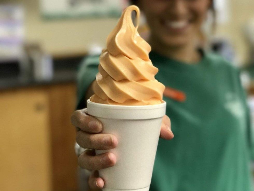 Ham Orchards, peach ice cream