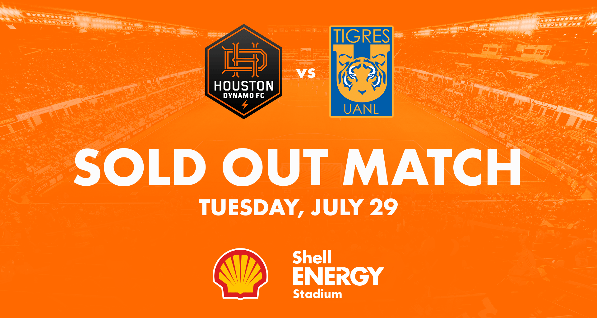 Houston Dynamo FC announce sellout for Tuesday’s Leagues Cup match versus Tigres UANL