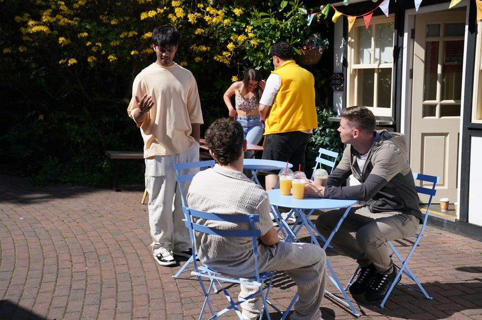 dillon ray, lucas hay and ste hay in hollyoaks