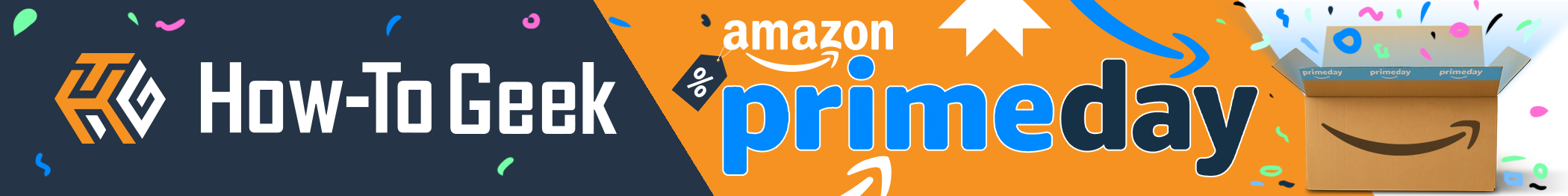 How-To Geek Amazon Prime Day 2025 banner.