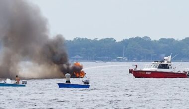 Firefighters respond to boat fire at Julington Creek Bridge – Action News Jax