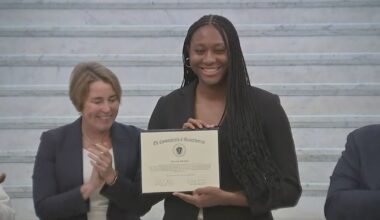 Aliyah Boston honored at statehouse ahead of WNBA game tomorrow at TD Garden – Boston 25 News