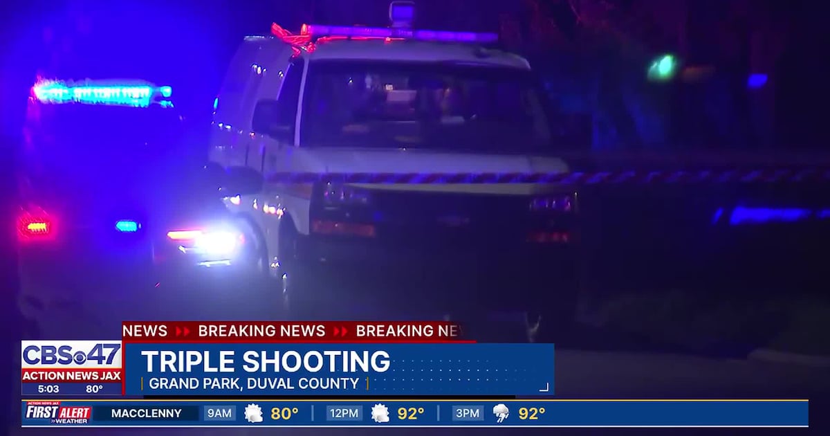 Jacksonville police investigating triple shooting in Grand Park – Action News Jax