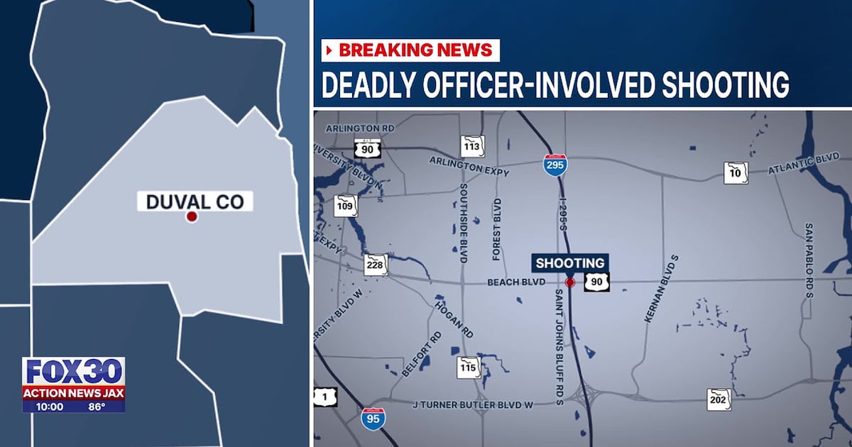 Jacksonville Sheriff’s Office investigating officer-involved shooting near Beach Boulevard