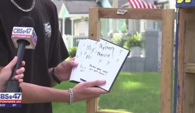 Jacksonville man turns front yard into tiny neighborhood “Blockbuster” shelf for free movies – Action News Jax