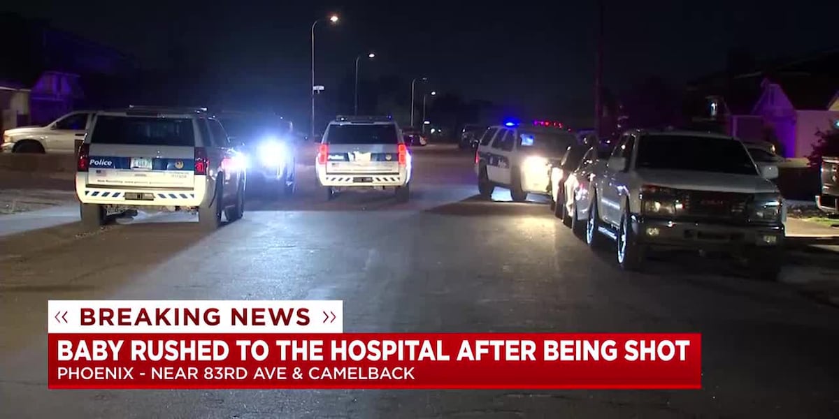 Baby taken to hospital after shooting in Phoenix