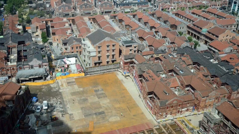 view of the original site of the block
