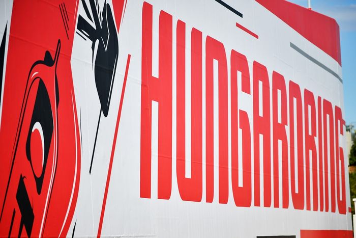 Hungaroring branding in the Paddock