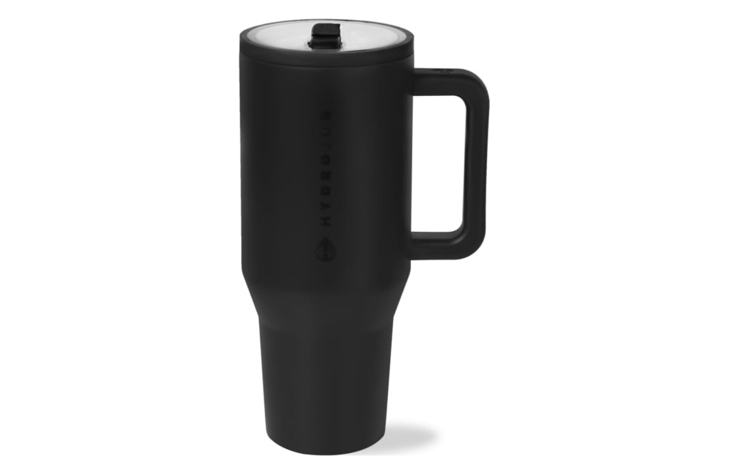 HydroJug Traveler - 32 oz Water Bottle with Handle & Flip Straw - Fits in Cup Holder, Leak Resistant Tumbler-Reusable Insulated Stainless Steel &...
