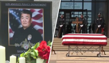Funeral service for LAPD sergeant killed on 405 Freeway – NBC Los Angeles