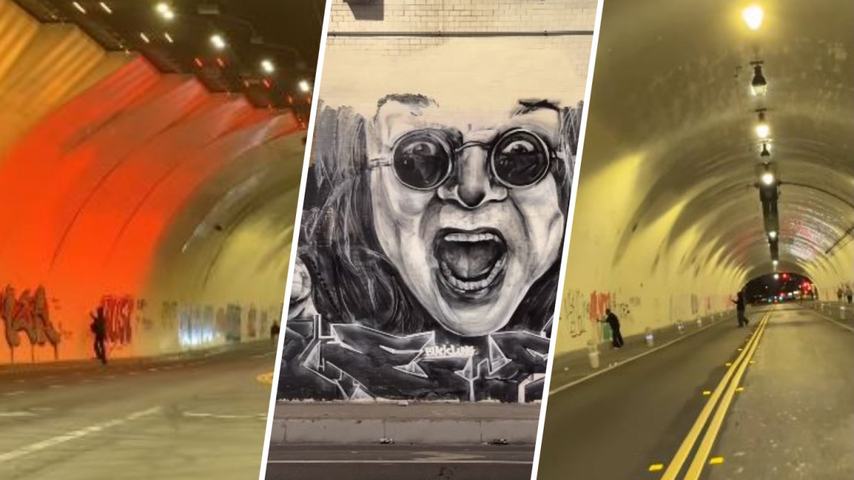 LA’s 2nd Street Tunnel covered with graffiti hours after cleanup – NBC Los Angeles