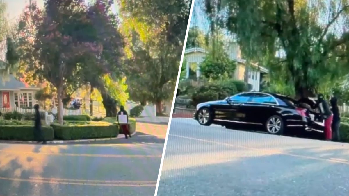 Tesla records home robbery and attempted getaway in Woodland Hills – NBC Los Angeles